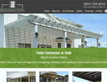 Tablet Screenshot of boydscustompatios.com